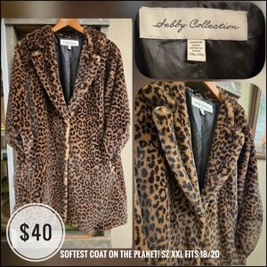 Women's Leopard Print Coat~SOLD
